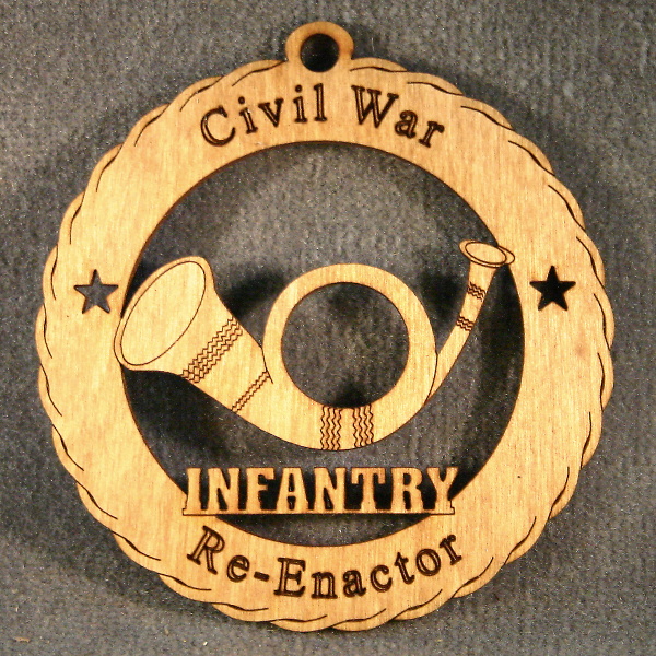 Civil War Bugle Ornament BK